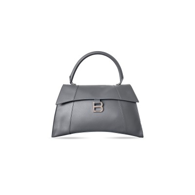 BALENCIAGA WOMEN'S HOURGLASS SOFT BAG MEDIUM IN GRAY 8107332ABF81000 (37*23.8*13.9cm)
